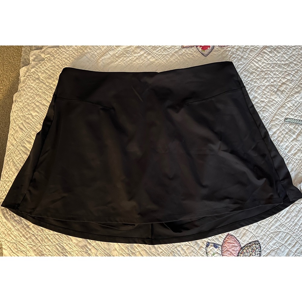Old Navy Active Powersoft Extra High-Rise Go-Dry Skort Black 2X